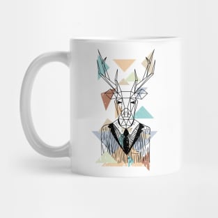 Geometric Deer Mug